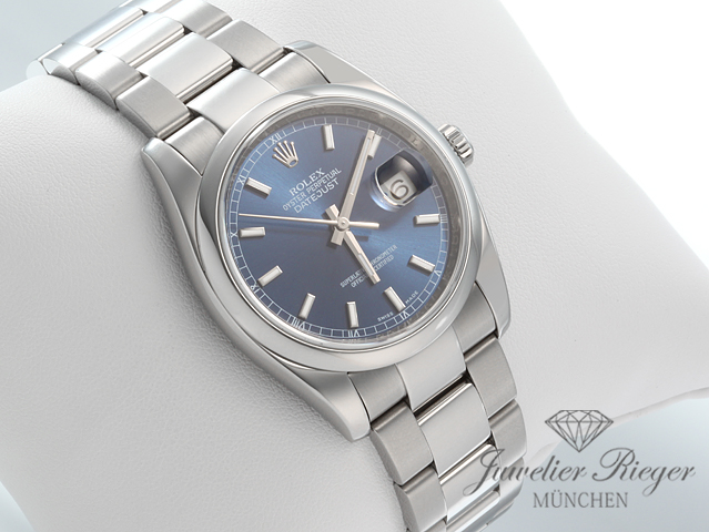 Bild 3 der Galerie: Rolex Datejust 36 mm 116200 Edelstahl 2014 LC100 Automatik Herrenuhr Damenuhr Stahl