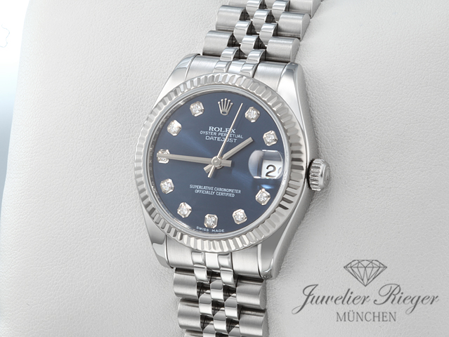Bild 2 der Galerie: Rolex Datejust 31 mm Medium 178274 2012 Stahl Weissgold 750 Diamanten Automatik Gold
