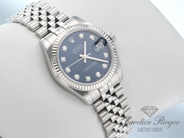 Bild 3 der Galerie: Rolex Datejust 31 mm Medium 178274 2012 Stahl Weissgold 750 Diamanten Automatik Gold
