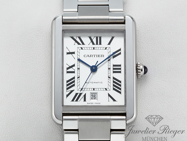 Image 1 of gallery: Cartier Tank Solo XL Edelstahl 2019 Automatik W5200028 Herren Damen Stahl