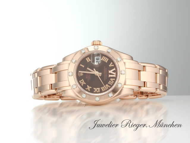 Bild 4 der Galerie: Rolex Pearlmaster 29 Rosegold 750 80315 2018 Diamanten Automatik Lady Gold