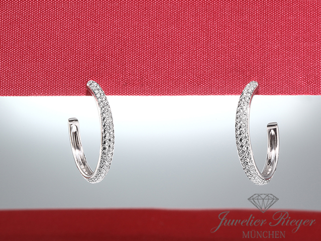 Bild 1 der Galerie: Cartier Creolen Etincelle Medium Weissgold 750 Diamanten N8515087 Ohrringe Gold