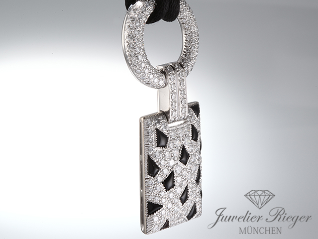 Image 5 of gallery: Cartier Collier Panthere de Cartier Weissgold 750 Diamanten Onyx Kette Gold