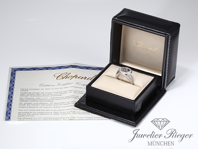 Image 5 of gallery: Chopard Ring Happy Diamonds Weissgold 750 Diamanten 1,31 ct. Größe 53 Gold