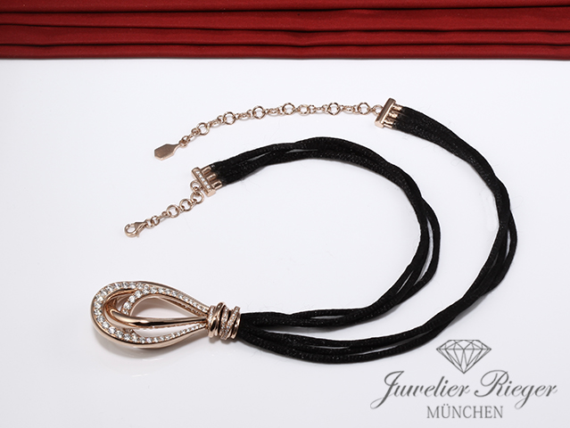 Bild 4 der Galerie: DeGrisogono Collier Allegra Rosegold 750 Diamanten Brillanten Gold Halskette