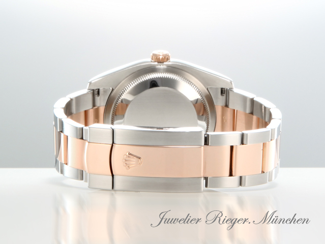 Image 6 of gallery: Rolex Datejust 36 mm 116201 2010 Stahl Rosegold 750 Diamanten Automatik
