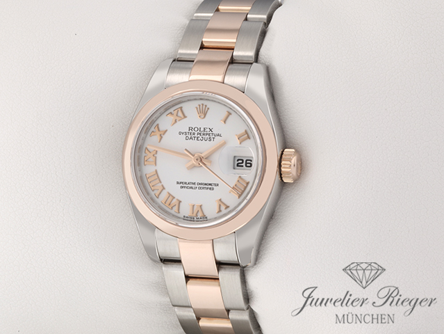 Bild 2 der Galerie: Rolex Lady Datejust 26 mm 179161 2010 Edelstahl Roségold 750 Automatik Gold