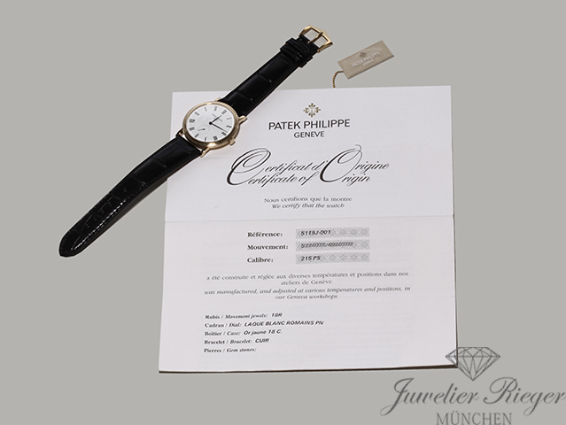 Image 7 of gallery: Patek Philippe Calatrava 5119J-001 2014 Gelbgold 750 Handaufzug Gold