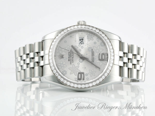 Bild 4 der Galerie: Rolex Datejust 36 mm 116244 2010 LC100 Stahl Weissgold 750 Diamanten Automatik
