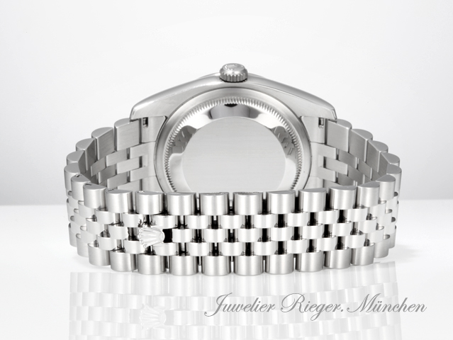 Bild 5 der Galerie: Rolex Datejust 36 mm 116244 2010 LC100 Stahl Weissgold 750 Diamanten Automatik