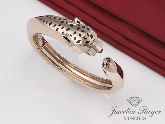 Bild 7 der Galerie: Cartier Armreif Panthere de Cartier Rosegold 750 Größe 18 2017 Gold Bangle