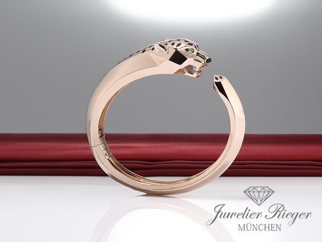 Bild 4 der Galerie: Cartier Armreif Panthere de Cartier Rosegold 750 Größe 18 2017 Gold Bangle