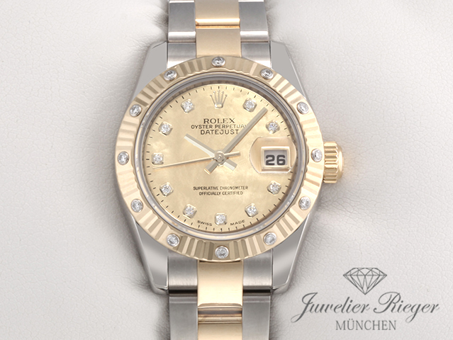 Bild 1 der Galerie: Rolex Lady Datejust 179313 Stahl Gelbgold 750 Goldust Diamanten Automatik Gold