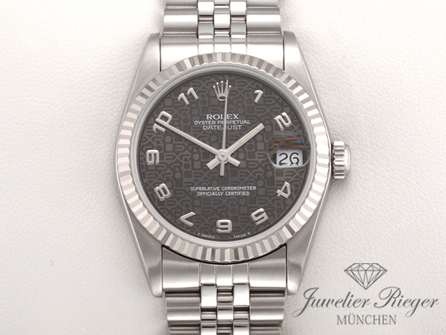 Bild 1 der Galerie: Rolex Medium Datejust 31 mm Stahl Weissgold 750 1997 Automatik Gold Damen