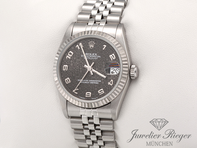Bild 2 der Galerie: Rolex Medium Datejust 31 mm Stahl Weissgold 750 1997 Automatik Gold Damen