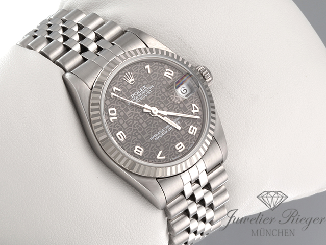 Bild 3 der Galerie: Rolex Medium Datejust 31 mm Stahl Weissgold 750 1997 Automatik Gold Damen