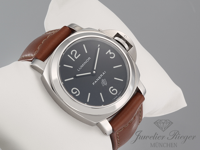Bild 3 der Galerie: Panerai Luminor Marina Base Logo 44 mm PAM00000 2012 Edelstahl Handaufzug