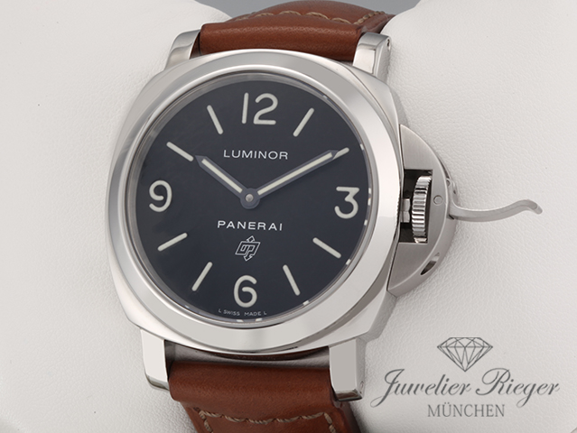 Bild 2 der Galerie: Panerai Luminor Marina Base Logo 44 mm PAM00000 2012 Edelstahl Handaufzug