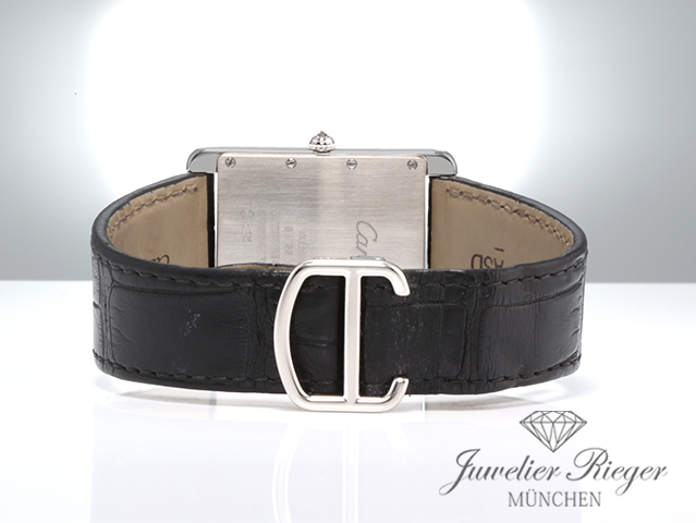Image 7 of gallery: Cartier Tank Louis XL Weissgold 750 Diamanten 2020 WT200006 Handaufzug Gold