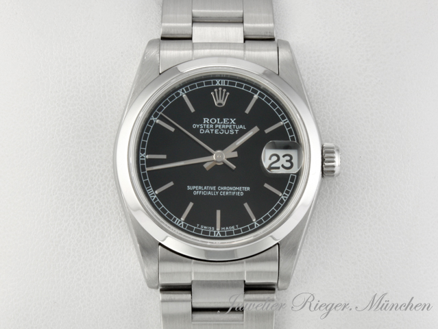 Rolex Medium Datejust 31 mm 1998 Edelstahl Automatik Damenuhr Stahl Rolex Medium Datejust 31 mm 1998 Edelstahl Automatik Damenuhr Stahl