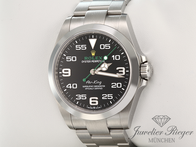 Bild 3 der Galerie: Ungetragen Rolex Airking 40 mm 126900 2022 Edelstahl Automatik Stahl Herrenuhr