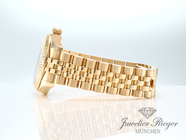 Image 5 of gallery: Rolex Datejust 31 mm Medium 178278 Gelbgold 750 Perlmutt Automatik Gold Damen