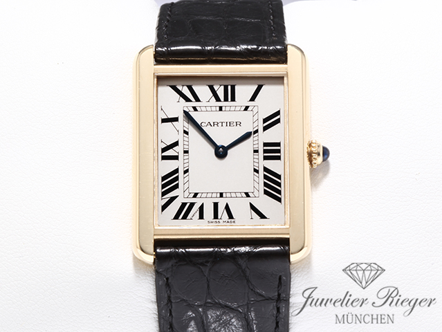 Image 1 of gallery: Cartier Tank Solo Großes Modell Edelstahl Gelbgold 750 W5200004 2020 Stahl Gold