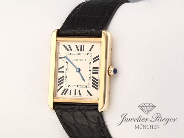 Image 2 of gallery: Cartier Tank Solo Großes Modell Edelstahl Gelbgold 750 W5200004 2020 Stahl Gold