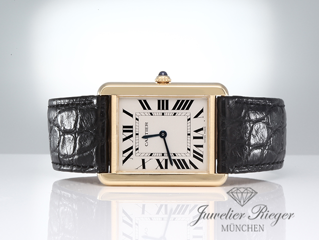 Image 4 of gallery: Cartier Tank Solo Großes Modell Edelstahl Gelbgold 750 W5200004 2020 Stahl Gold