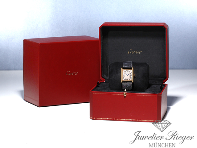 Image 7 of gallery: Cartier Tank Solo Großes Modell Edelstahl Gelbgold 750 W5200004 2020 Stahl Gold