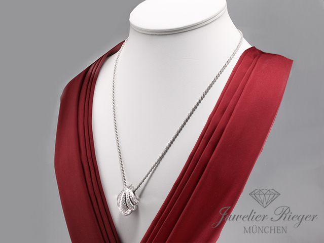 Bild 3 der Galerie: Damiani Collier Spicchi di Luna Diamanten ca. 2,75 ct. Brillanten Weissgold 750 Kette Gold