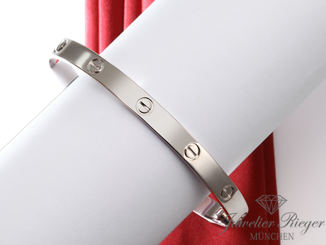 Image 1 of gallery: Cartier Armreif Love Weissgold 750 Größe 16 2020 Gold Armband Damen