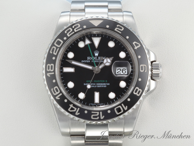 Image 1 of gallery: Rolex GMT Master II 116710LN 2017 LC100 Edelstahl Automatik Stahl Zweite Zeitzone