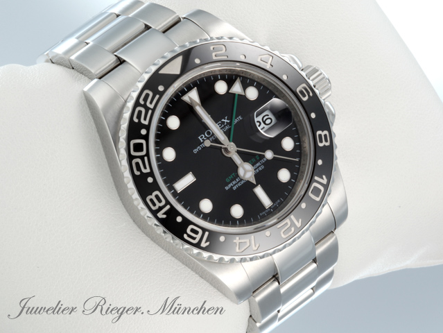 Image 3 of gallery: Rolex GMT Master II 116710LN 2017 LC100 Edelstahl Automatik Stahl Zweite Zeitzone