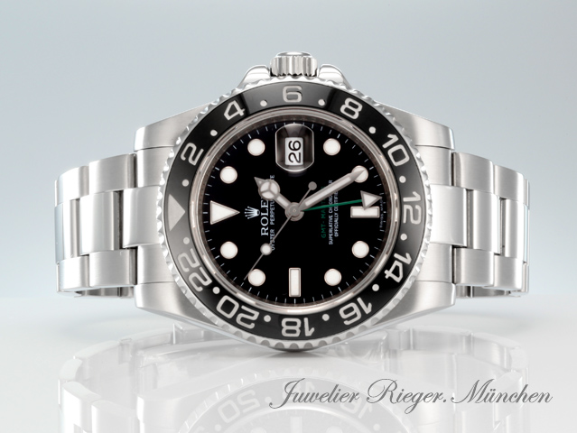 Image 4 of gallery: Rolex GMT Master II 116710LN 2017 LC100 Edelstahl Automatik Stahl Zweite Zeitzone