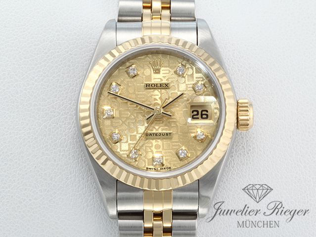 Bild 1 der Galerie: Rolex Lady Datejust Edelstahl Gelbgold 750 Diamanten Automatik Gold Stahl