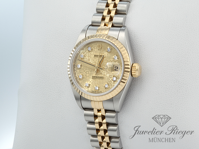 Bild 2 der Galerie: Rolex Lady Datejust Edelstahl Gelbgold 750 Diamanten Automatik Gold Stahl