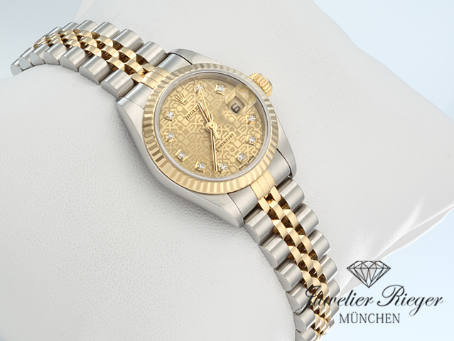 Bild 3 der Galerie: Rolex Lady Datejust Edelstahl Gelbgold 750 Diamanten Automatik Gold Stahl