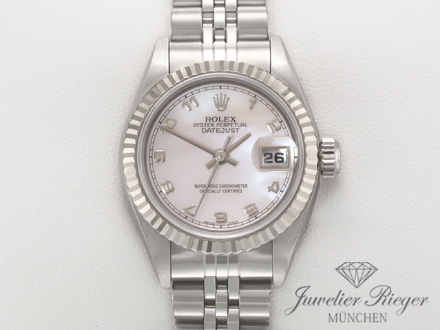 Bild 1 der Galerie: Rolex Lady Datejust Edelstahl Weissgold 750 Cacholong Automatik Stahl Gold