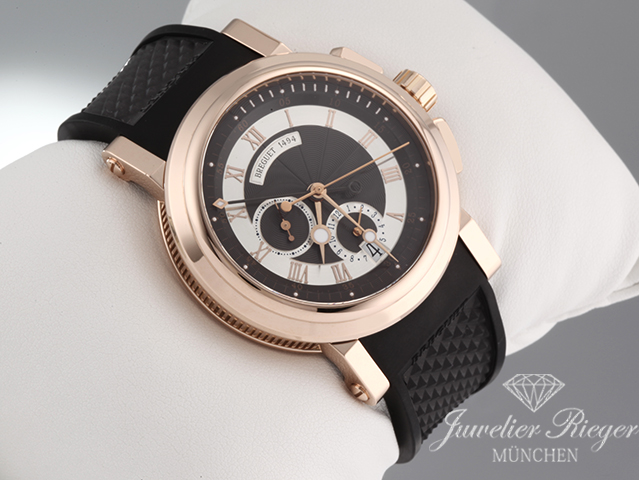 Bild 3 der Galerie: Breguet Marine Chronograph 5827 2021 Rosegold 750 Automatik Gold