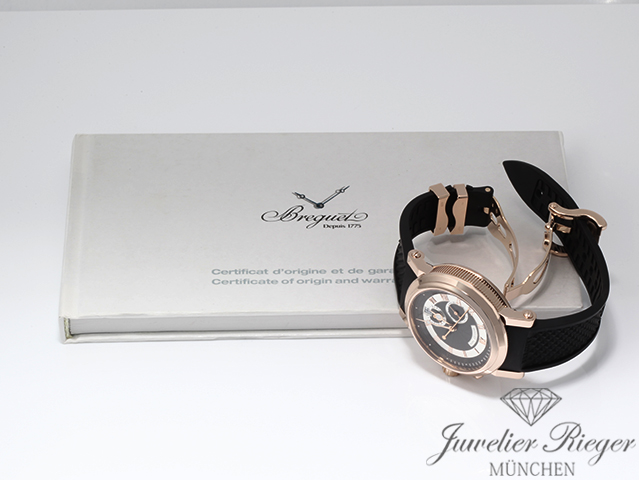 Bild 7 der Galerie: Breguet Marine Chronograph 5827 2021 Rosegold 750 Automatik Gold