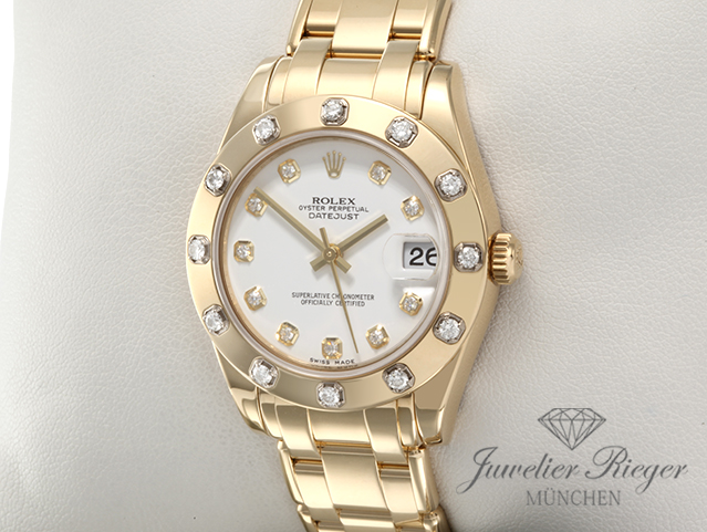 Bild 2 der Galerie: Rolex Pearlmaster 34 81318 Gelbgold 750 Diamanten Automatik Gold
