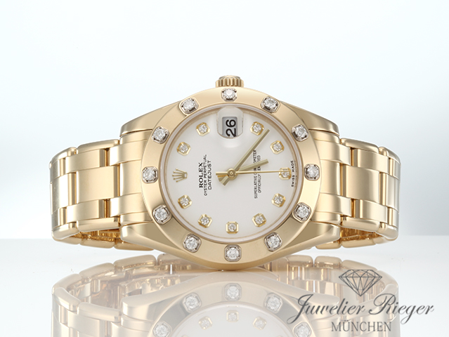 Bild 4 der Galerie: Rolex Pearlmaster 34 81318 Gelbgold 750 Diamanten Automatik Gold