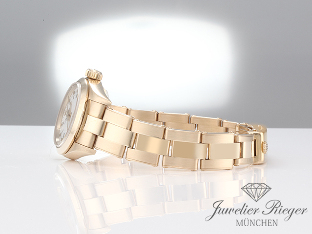 Bild 5 der Galerie: Rolex Lady Oyster Perpetual 26 mm Gelbgold 750 1995 Automatik Gold Damenuhr