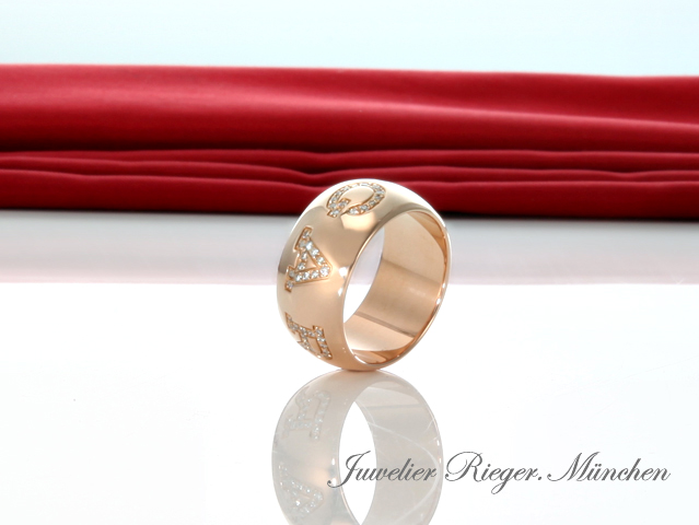 Bild 1 der Galerie: Bulgari Ring Bvlgari Rosegold 750 Gr 56 Diamanten Brillanten Gold