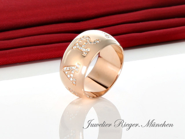 Bild 4 der Galerie: Bulgari Ring Bvlgari Rosegold 750 Gr 56 Diamanten Brillanten Gold