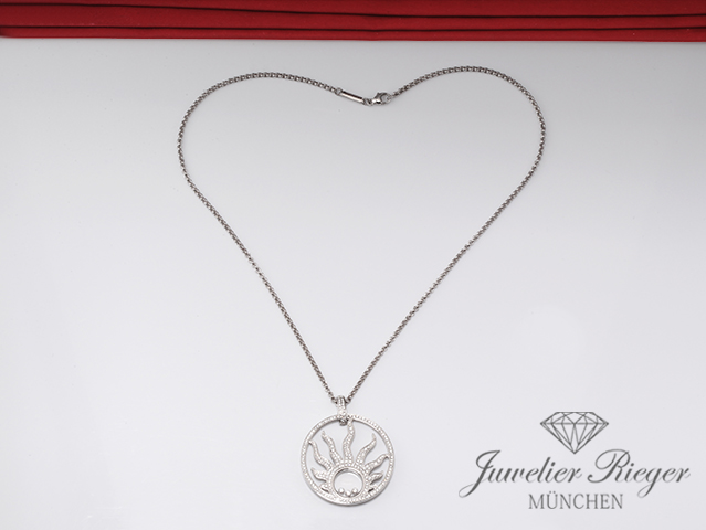 Bild 5 der Galerie: Chopard Collier Happy Sun Diamonds Weissgold 750 796571 Diamanten Gold
