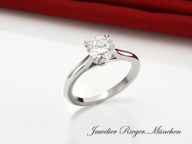 Image 1 of gallery: Cartier Solitär Ring 1895 Platin 950 Diamant 0,83 ct. Gr. 52 Alter 2020 Brillant