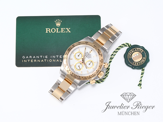 Bild 7 der Galerie: Rolex Daytona 126503 2024 Edelstahl Gelbgold 750 Chronograph Automatik Gold