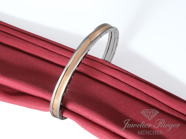 Bild 1 der Galerie: Bvlgari Armreif Offen B-Zero 1 Gr M Edelstahl & Rosegold 750 Bulgari
